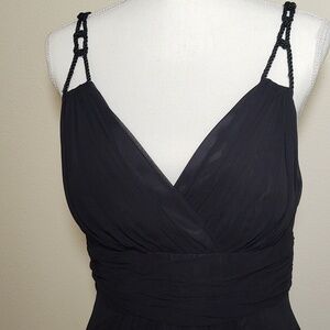 Dusk Collection Women's Black Chiffon Party/Prom Dress
